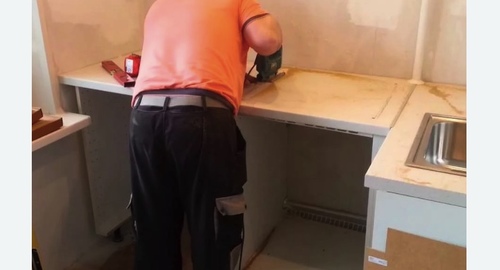 Сборка кухонного гарнитура. Славгород